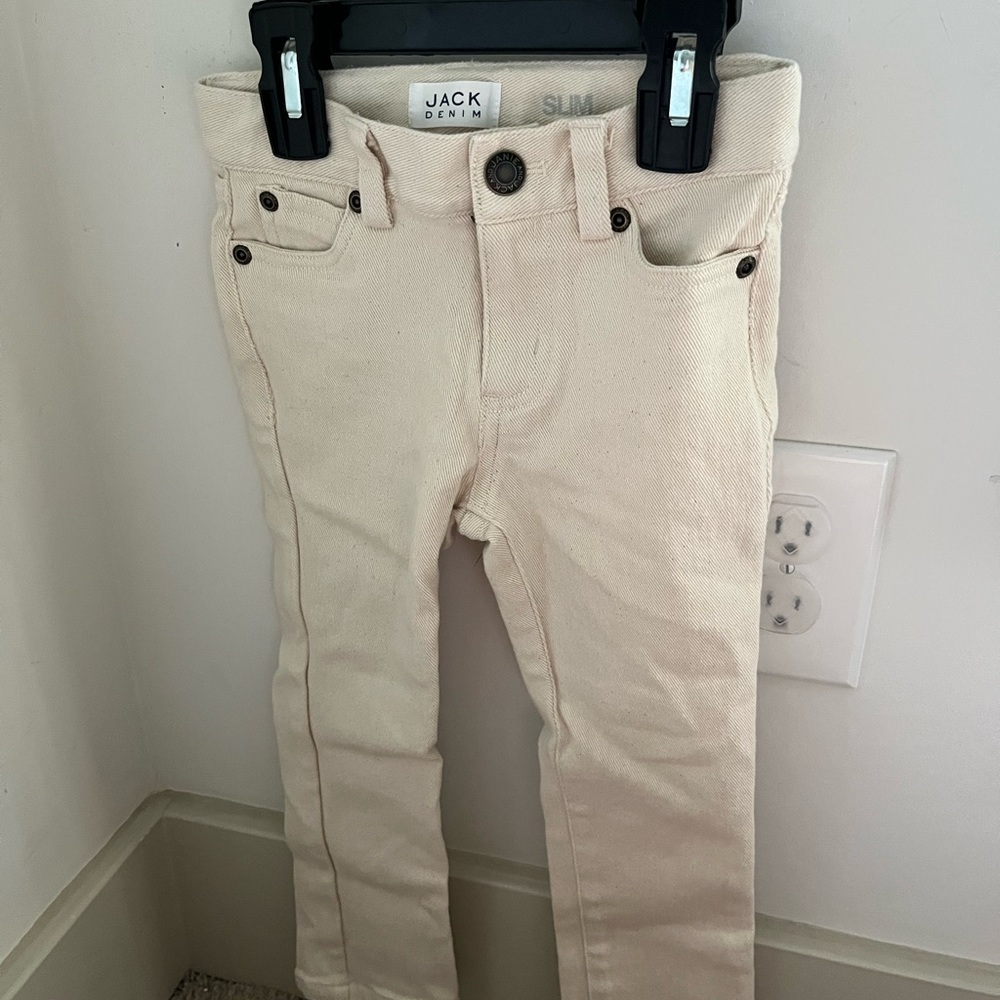 Janie and Jack Slim Tan Jeans Size 3